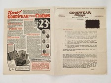 1920s antique GOODWEAR chicago il MEN'S TAILORED CLOTHES sales ad WOOL SAMPLE picture
