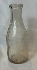 Vtg Fairfield Farms Dairy Bottle Bowman Baltimore One Quart Glass picture