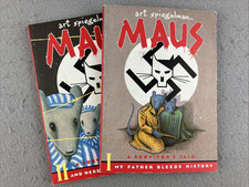 MAUS, A Survivors Tale - Art Spiegelman - Books 1 and 2 - Set Lot of 2 Volumes picture