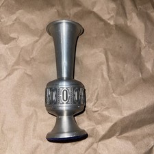 Vintage MCM Selandia Norway Scandinavian Pewter Footed Vase Circa 1960's picture