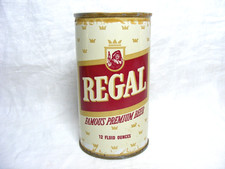 Vintage Steel Beer Can Regal Famous Premium Beer Associated Brewing Co. 12oz picture