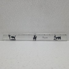 Vintage Picasso Clear Lucite Ruler Collectible picture