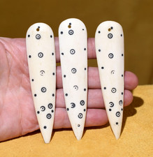Ethiopian Hand Carved Medicine Stick Pendants Protection Evil Eye African Amulet picture