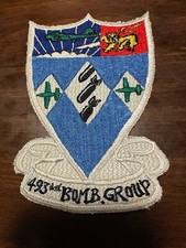 Vintage USAF 493rd Bomb Group Patch - Sioux Falls AAF South Dakota picture