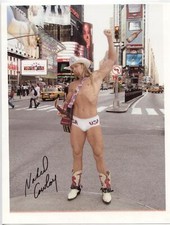 Naked Cowboy Street Performer Autographed 8.5