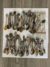 50+ Lot Of Vintage Souvenir Spoons Collectible picture