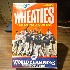 General Mills Wheaties 1987 Minnesota Twins World Champions Cereal Box picture