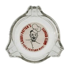 Vintage Marketing Ashtray / Larry Potter's Supper Club / Hollywood California CA picture
