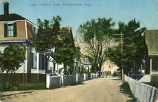Provincetown MA Johnson Street 1914 Homes Dirt Road Horse & Buggy Made Germany picture