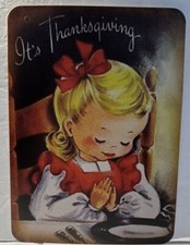 Thanksgiving Wall Decor VINTAGE STYLE Die Cut  5 X 7” picture