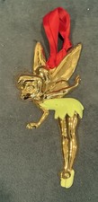 Disneyland Older Cast Brass & Enamel TINKER BELL Ornament Mint picture