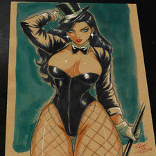 Zatanna Art Print Signed 8.5x11 | Art by Keyeske picture
