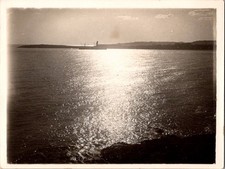 Vintage Photograph Whitmore Bay Barry Island Wales Seascape Sunlight 1930s-40s picture