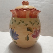 Vintage Phalzgraff Napoli Canister with lid (6 1/2 in tall 4 in opening) picture