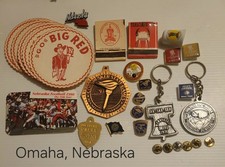Vtg Lot 19 Piece Omaha Nebraska Memorabilia Aksarben Football Boys Town Mutual  picture