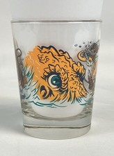 Hidden Harbor Mai Tai Glass Tiki Inside Passage Octopus Tony Canepa Yellow New picture
