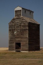Photo:Cut Bank Montana Wooden Grain Elevator 2022 Abandoned Rural Landmark picture