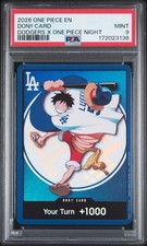 2026 ONE PIECE PROMOS DODGERS X ONE PIECE NIGHT DON CARD PSA 9 picture