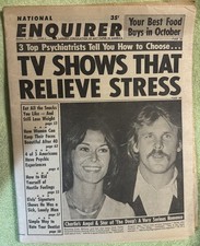 1977 Oct 4th National Enquirer Newspaper, Kate Jackson, Nick Nolte picture