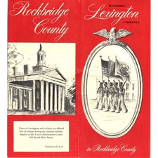 1970s Historic Lexington Virginia in Rockbridge County Fold Out Brochure H5-6 picture