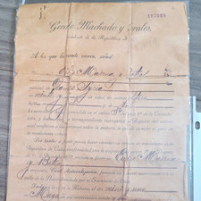 Republic of Cuba 1932 Handwritten Document w/ Photograph Gerdo Machado y Morales picture