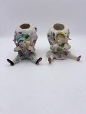 Vintage Lenwile Ardalt Japan Boy & Girl with Egg Basket Figurines #6434 picture