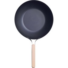 Wahei Freiz Niigata Tsubame-Sanjo Iron Wok 28Cm Ih Gas Single Handle Beijing Wo_ picture