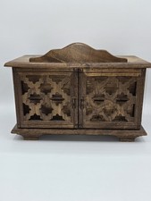 Vintage M.I.M. Lador Inc Musical Jewelry Box Wood Cabinet Made in Japan 11” picture