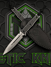 Heretic Knives Mini Nephilim Double Edge Stonewash Carbon Fiber H069-2A-CF picture