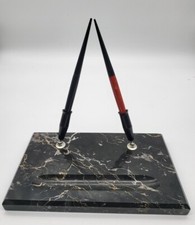 Vintage Ancora Dip Pen Set With Desk Holder RARE MCM COLLECTIBLE  picture