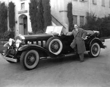 1932 DOUGLAS FAIRBANKS JR & His La SALLE Retro Classic Car Poster Photo 16x24 picture