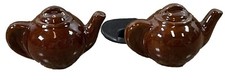 Vintage Pottery Teapot Salt and Pepper Shakers picture