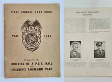 1949 antique HOLLYWOOD fl POLICE history 1ST ANNUAL YEARBOOK officer photos ads  picture
