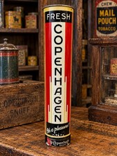 VINTAGE COPENHAGEN CHEWING TOBACCO TIN LITHO STORE ADVERTISING DISPENSER picture