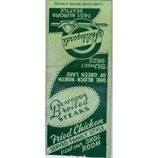 Hildegard's Restaurant Skol Room Seattle WA Vintage Matchbook Cover MB101-4 picture