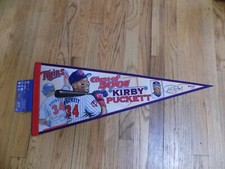 Kirby Puckett MLB Minnesota Twins HOF Baseball Player Pennant NWT Puckett collec picture