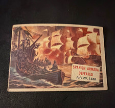 VTG 1954 C.T.C. World-wide News EXTRA Non-Sport Card #113 Spanish Armada picture