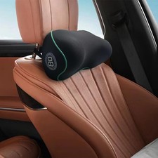 Really Soft Car Headrest Pillow, Neck Pillow for Car with Adjustable Strap Blue picture