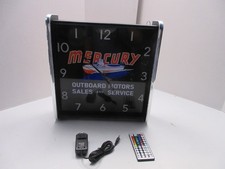 Mercury LED light up Advertising wall clock Brand New picture