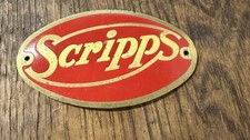 Vintage Scripps Marine Engine Emblem 3.5