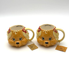 Vintage 1984 The Get Along Gang Dotty Dog Ceramic Mug Set of 2 with Tags picture