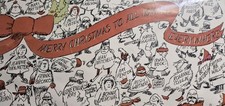 Des Moine Iowa Register Frank Miller Print Signed Merry Christmas To All Iowans picture
