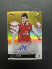 CESC FABREGAS AUTO - GOLD /50 2025/26 TOPPS FINEST UCC picture