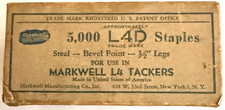 Vintage 1955/1963 Markwell L4 Staples Full Box - New York 1, NY. - Unused Stock picture