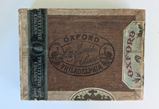 Antique Oxford Cigar Box Otto Eisenlohr Bros Philadelphia Ostrich Art picture