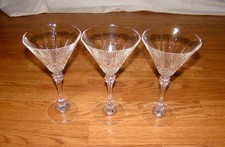 3x Martini Glasses Longchamp (Clear) by Cristal D'Arques - Durand picture