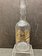 Old Houchin Whiskey Gold Leaf Back Bar Bottle SACRAMENTO, CAL. picture