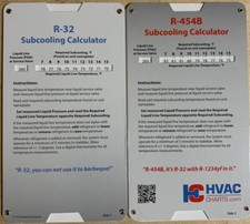 R-32 R-454b Superheat  Charging Chart For A2L Air Conditioner Service Repair picture