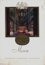 1937 Canadian National Railways CNR Menu Coronation Series 