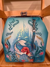 Loungefly Disney The Little Mermaid Ariel Floral Kisslock Boxlunch Exclusive NWT picture